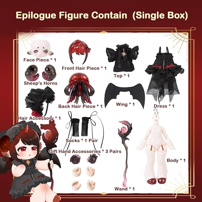 BEEMAI Antu Spirit of The Book Series - Prologue and Epilogue Set, 1/12 BJD Dolls Random Design Cute Figures Collectibles Birthday Gift