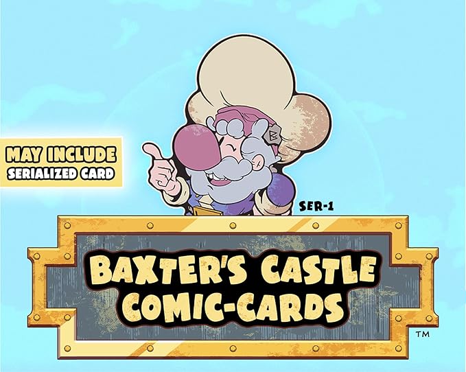 Baxter's Castle Comic Cards, Booster Box Includes 12 Packs Kids Trading Cards | Serialized Hits, Signatures and Alternate Art Inserts | Perfect for TCG Enthusiast and Collectors