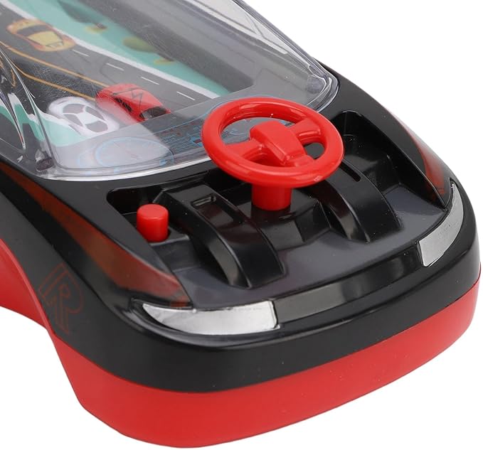 Generic Handheld Racing Car Game, Kids Simulation Adventure Driving Game, Interactive Family with Racing Experience, Small Car Thinking Training (Red)