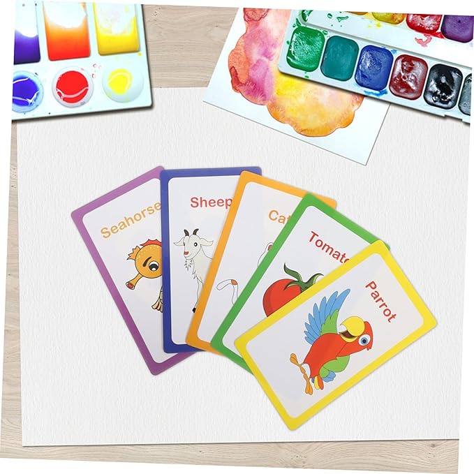Vaguelly Flash Cards for Early Education with English Alphabet Numbers and Shapes Safe Learning Cards for Boys and Ages Enhancing Language and Cognitive Skills
