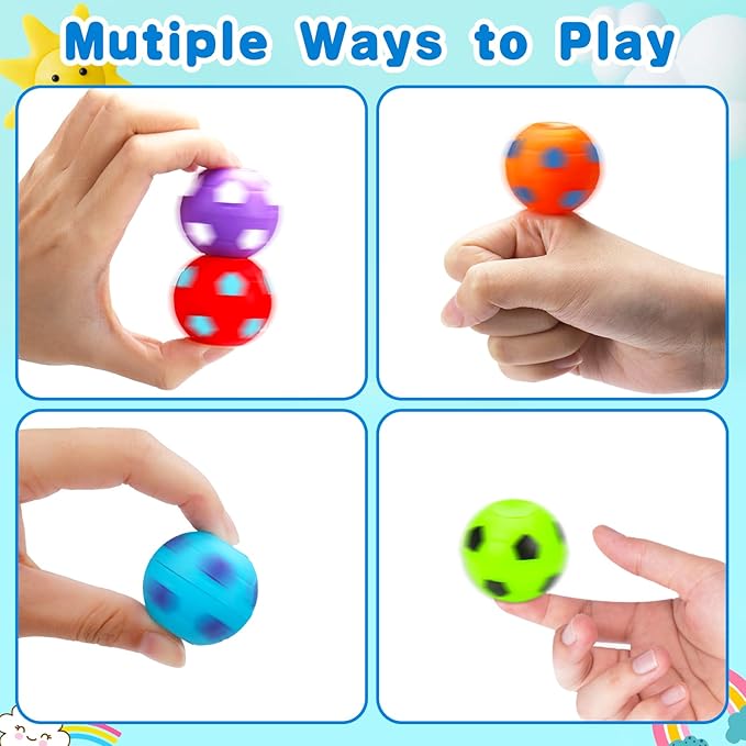 80PCS Fidget Spinner Soccer Balls Sports Birthday Party Favors Bulk for Kids 4-8 8-12 Easter Egg Fillers Goodie Bag Stuffers Classroom Treasure Box Toys Carnival Prizes Pinata Return Gifts