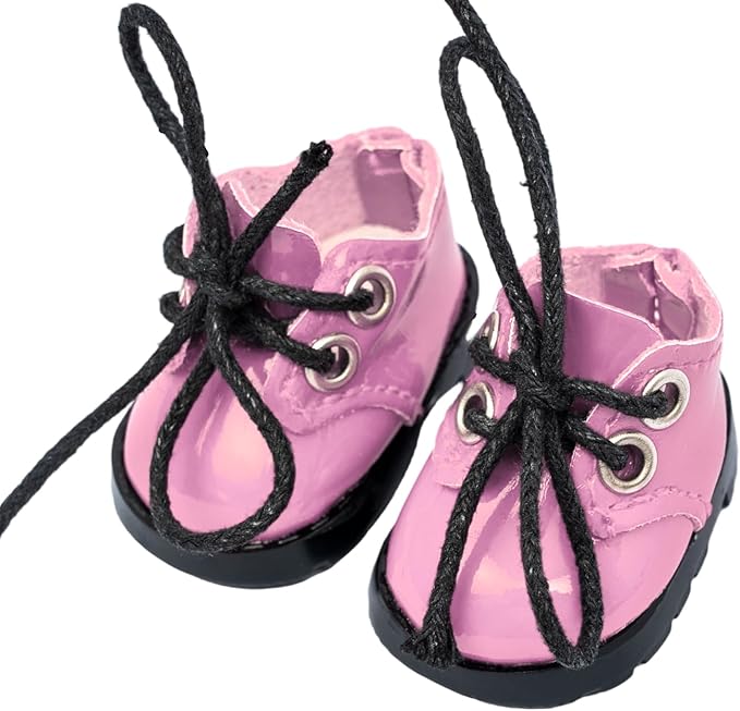15-17cm Doll Shoes for 15-17cm Doll Boots, 6.7 inch Doll Shoes Accessories Easter Gifts (Pink)