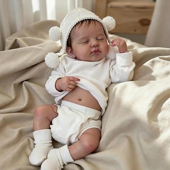 Anano Reborn Baby Dolls Silicone Full Body-20 in Realistic Baby Doll, Full Silicone Babys Doll Girl Posable, Real Lifelike Reborn Dolls Washable with Accessories