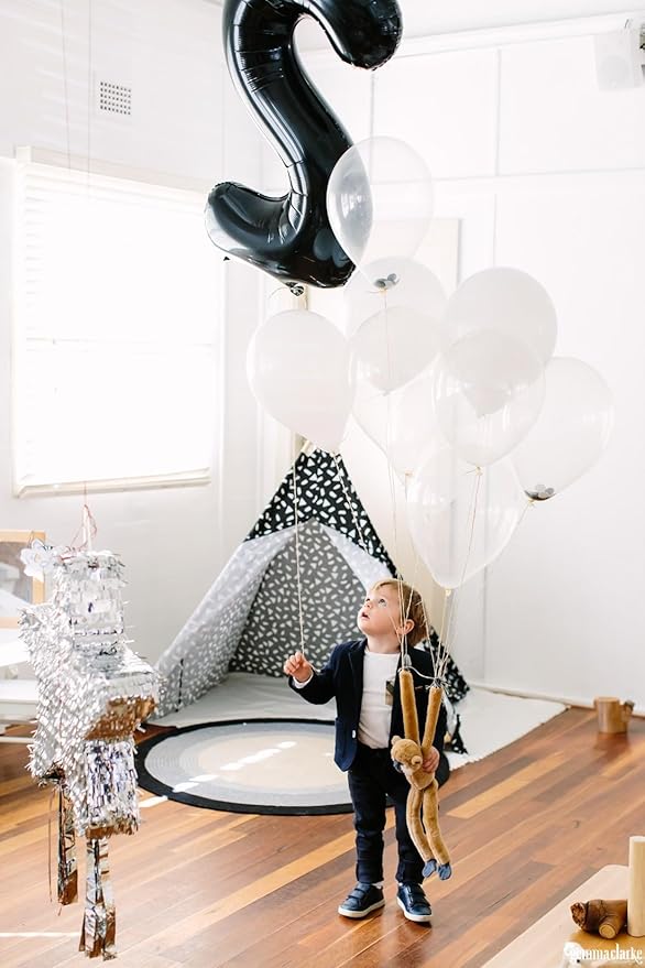 Black Number 60 Balloon 40 inch, 60 Number Balloons, 60th Black Birthday Decorations, 60 Year Old Women Men Party Supplies