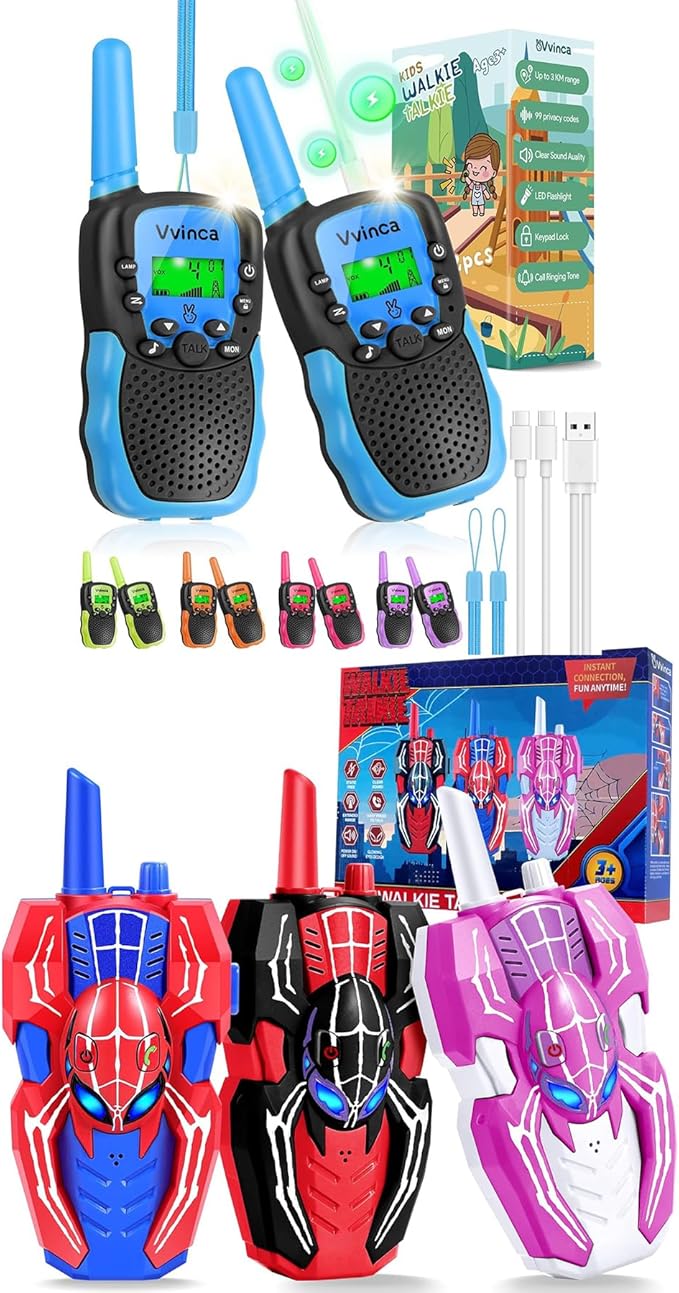 Vvinca Walkie Talkies for Kids 5 Pcs