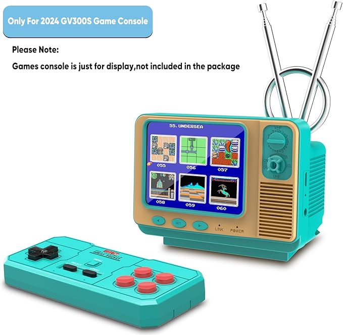 EASEGMER Retro Game Controller, Compatible with GV300S Game Console (Blue)