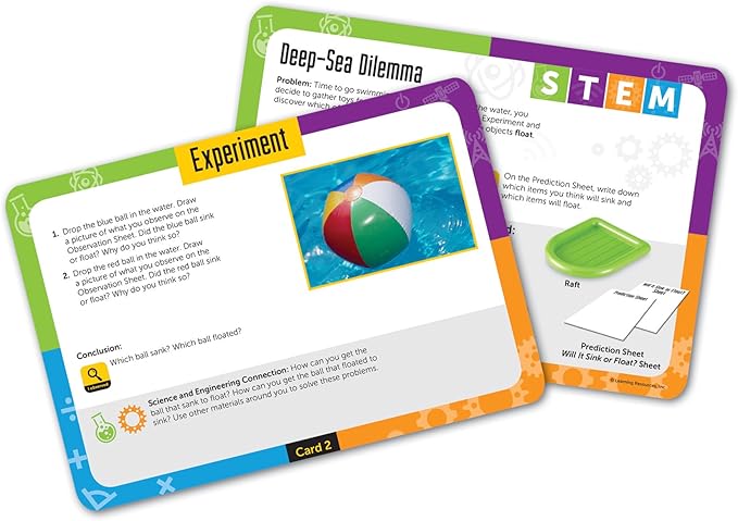 Learning Resources STEM Sink or Float Activity Set, Early Science Concepts, 32 Pieces, Ages 5+