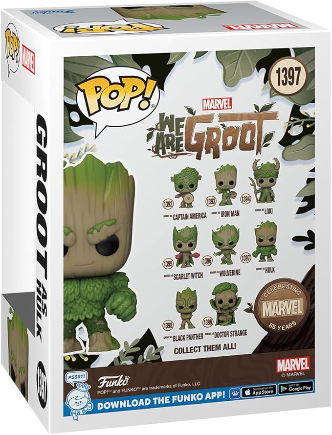 Funko POP! Marvel: We are Groot - Hulk - Groot Shorts - Collectable Vinyl Figure - Gift Idea - Official Merchandise - for Kids & Adults - TV Fans - Model Figure for Collectors and Display
