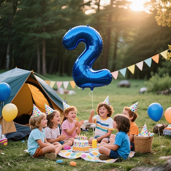 40 Inch Navy blue Number 22 Digital Balloon,Jumbo Mylar Foil Helium Balloon for 22 Balloons for Birthday Party,Wedding Anniversary Party Decorations