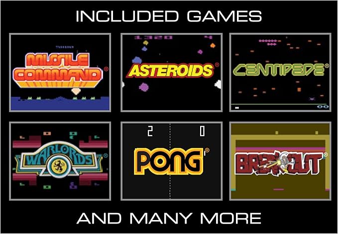 My Arcade Atari Pocket Player Pro: Handheld Portable Video Game Console with 100 Games, 2.75" Color Display, Ergonomic Design