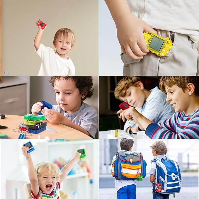 24 Pack Video Game Party Favors for Kids Video Game Keychain Video Game Birthday Party Supplies