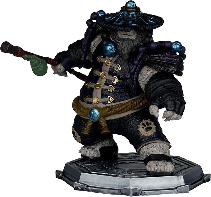 McFarlane Toys - World of Warcraft Dwarf Hunter: Beastmaster & Marksman and Pandaren: Monk & Rogue 1:12 Scale Posed Figure Deluxe 2pk Gold Label