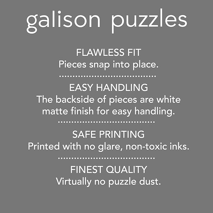 Galison Snowy Night 500 Piece Puzzle from Galison - 20" x 20" Winter Themed Puzzle That is Perfect for The Holidays, Beautiful Artwork, Thick and Sturdy Pieces, Makes a Wonderful Gift!