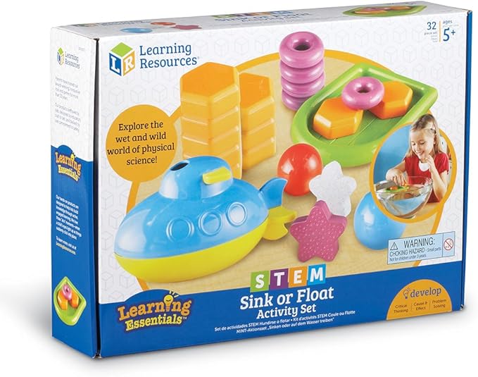 Learning Resources STEM Sink or Float Activity Set, Early Science Concepts, 32 Pieces, Ages 5+