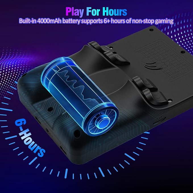 R36MAX 2 Retro Handheld Game Console, 4.5" IPS HD Screen 1024*768 Retro Gaming Console with Detachable Joystick, 20,000+ Classic Games, 30+ Emulators, Protable Hand Held Video Games (Black)