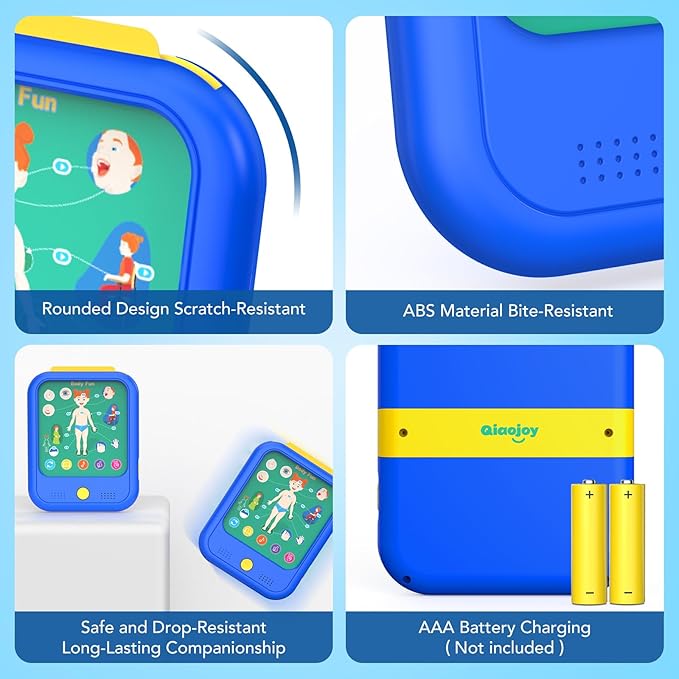 Upgrade Kids Learning Tablet Educational Learning Pad for Toddlers 2-5 to Learn Alphabets, Numbers, Foods, Time, Music, Vehicles,Tablet Toy for Toddlers Ages 2 3 4 5 6 Years Old
