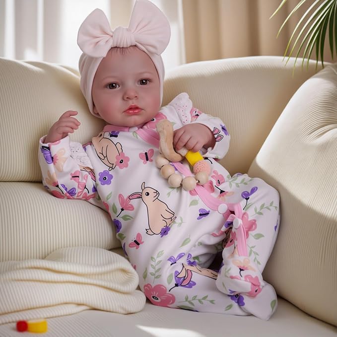 BABESIDE Reborn Baby Dolls - 20-inch Cute Soft Vinyl Realistic Baby Doll Real Life Baby Dolls with Complete Accessories Perfect for Cuddling, Playtime, and Gift Giving