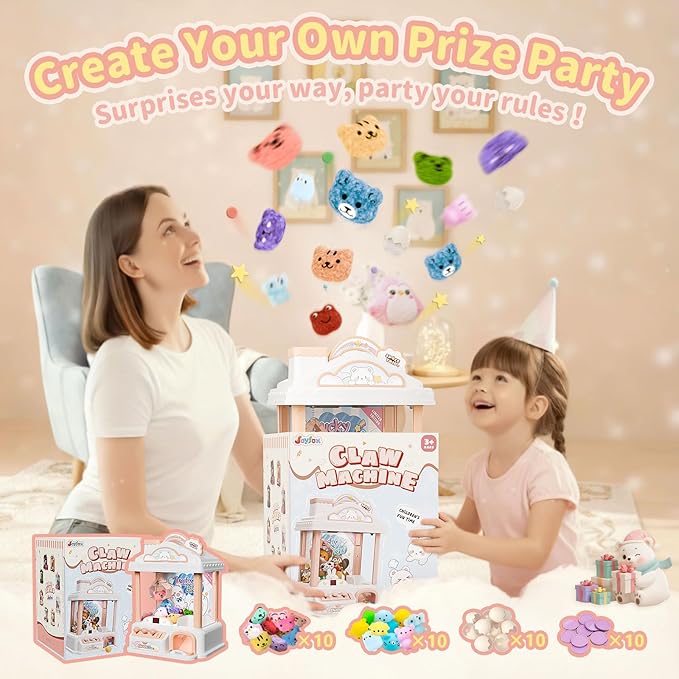 Claw Machine for Kids, Snow Bear Theme Mini Vending Machine for Girls Age 6-8, Candy Grabber Dispenser Toy Machine for Boys, Girl's Birthday Gifts for Age 3+, Fun Toys Perfect for Family, Party