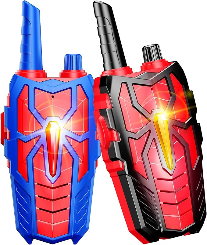 Walkie Talkies Toys for Kids : Christmas Birthday Gifts for Boys Ages 3 4 5 6 7 8 9 10 Kid Walkie Talkies 2 Pack Outdoor Hiking Toy for 5-7 Year Old Boy Gift 2 Way Radio for Boys Kids Age 3-12