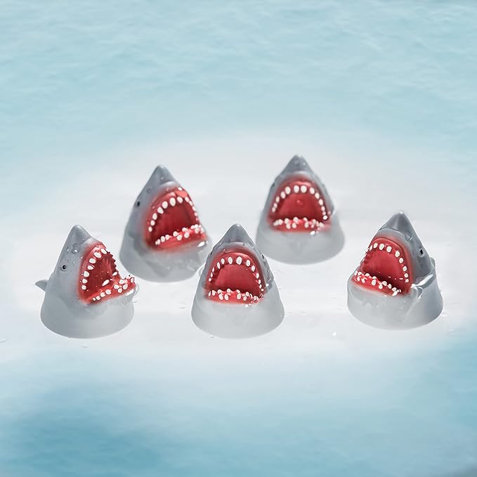 AQKILO Shark Finger Puppet Set, Ocean Animal Puppet Show Theater Props, Novelty Toys Weird Stuff Gifts, 5 PCS