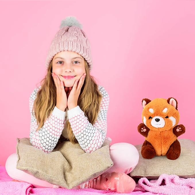 Red Panda Stuffed Animal Cute Plush Toy Plushie Christmas Birthday Valentine's Day Gift for Girlfriend Kids 9" Red Panda Stuffed Animals
