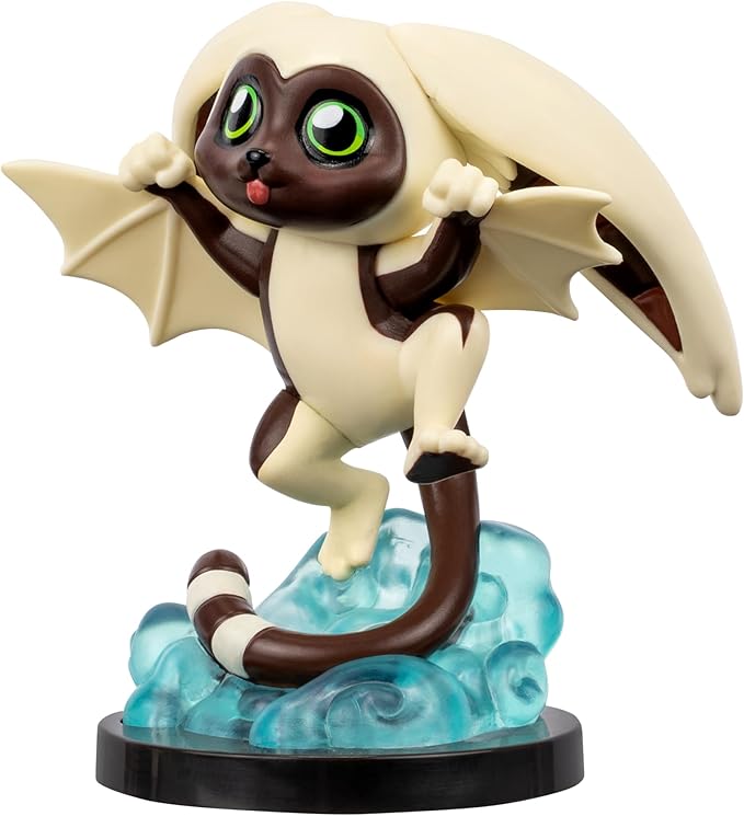 Jazwares Avatar: The Last Airbender Momo - 4-Inch Mini Figure in Kawaii Style in Dynamic Pose with Display Base