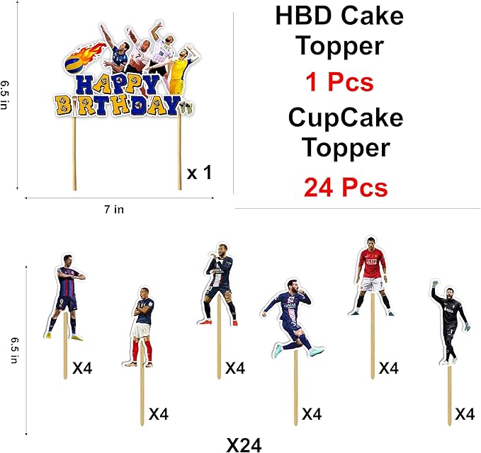 Volleyball Theme Birthday Party Supplies – Sports Inspired Party Decoration Set for Birthday Celebrations and Themed Events, Decorative Table Styling Items for Dessert Displays and Party Setup.