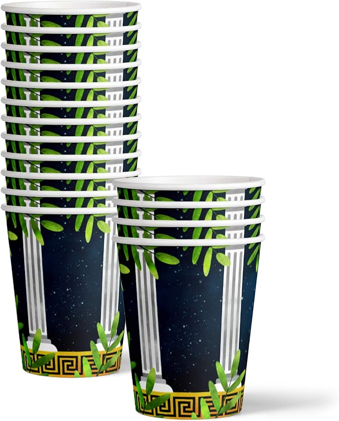 Greek Mythology Birthday Party Supplies Set Plates Napkins Cups Tableware Kit for 16
