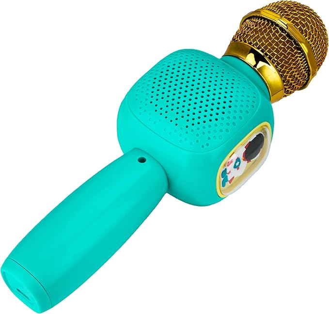 Contixo MP1 Kids Microphone, Blue Mini Karaoke Machine Portable Bluetooth Wireless Singing Mic Toys Birthday Gifts for Girls Boys Toddlers Home Party Entertainment KTV