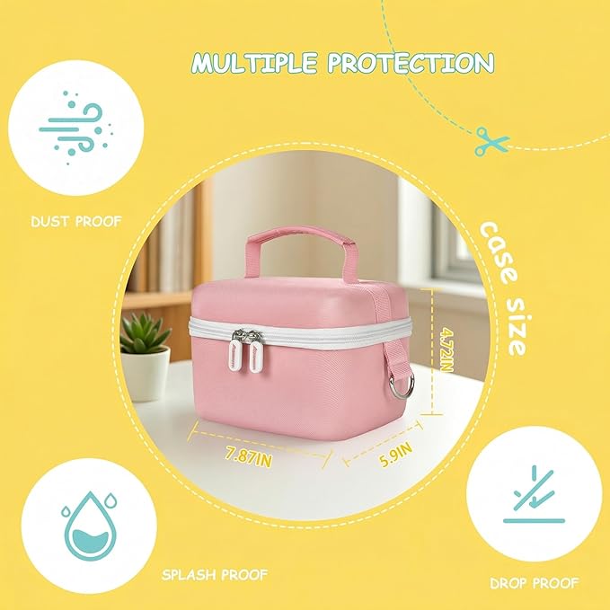 Againmore Case Compatible with Nex Playground Active Play System, Video Game Console Storage Holder Bag with Custom Slots for Device, HDMI Power Cord, Remote Control and Accessories-Pink(Box Only)