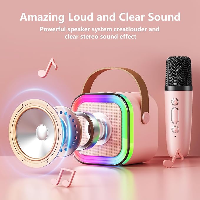 Mini Karaoke Machine for Kids Adults: Funny Christmas White Elephant Gifts Ideas
