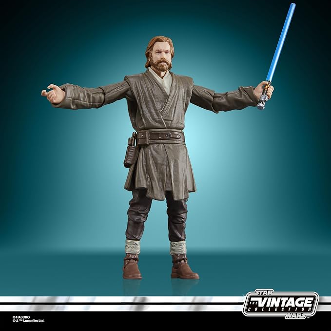 STAR WARS The Vintage Collection Obi-Wan Kenobi (Showdown) & Darth Vader (Showdown), Obi-Wan Kenobi 3.75” Action Figures 2-Pack