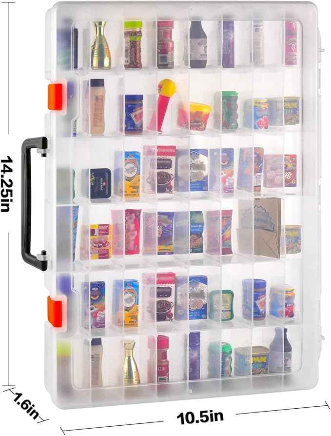 FULLCASE Case Compatible with 5 Surprise for Mini Brands Toys Series 1-4 Mystery Capsule Storage, for Mini Mart Collection Organizer for Collectibles(Case Only) (Multicolor)