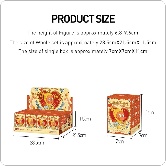 POP MART Twinkle Twinkle Crush On You Series Blind Box Figures, Collectible Toys Home Decorations, Holiday Birthday Gifts for Girls and Boys, Single Box