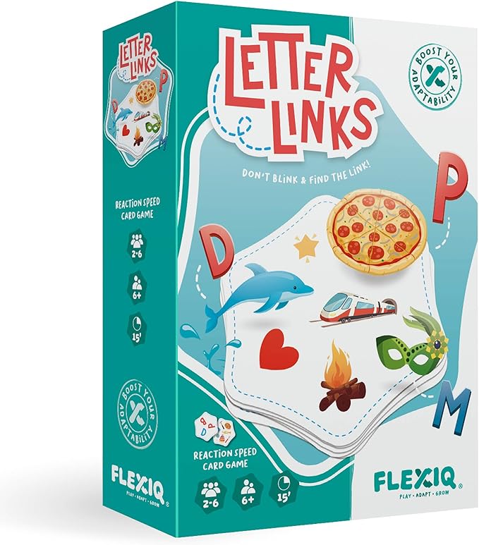 Letter Links — Word Match Game by FlexiQ, Brain Teasers for Kids 6+, Board Games for Family Night