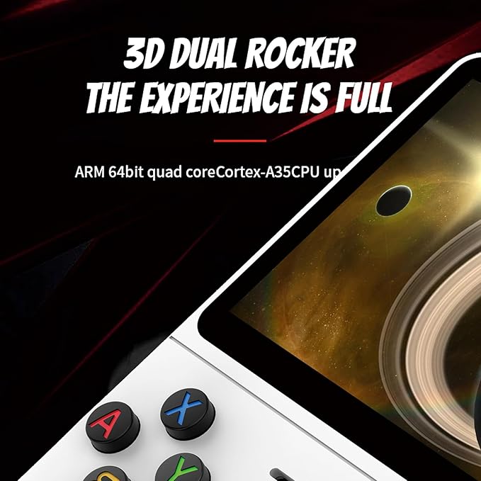 R36S Handheld Game Console, 3.5 Inch IPS Screen Open Source Linux System R36S Game Console, 128G TF Card 17000+ Games 10+ Emulators Consola R36S with Dual 3D Joysticks for Boys and Girls