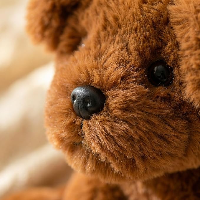 Chocolate Labs Labrador Stuffed Animals, Stuffed Puppies, Retrievers Dog Plush Toys for Kids Boys Girls Birthday Bedtime Gifts, 7.9 inches, Brown Chocolate