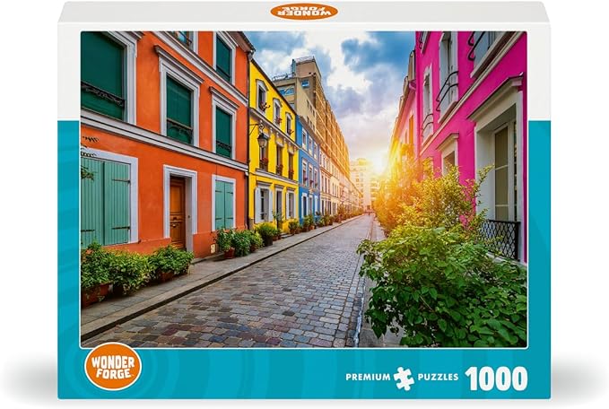 Wonder Forge Rue Cremieux Paris 1000 Piece Jigsaw Puzzle for Adults | Unique, Perfectly-Fitting Pieces | Fun, Vibrant Imagery | Amazon Exclusive