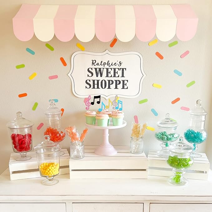 36 PCS Music Notes Cupcake Toppers Glitter Musical Symbol Cupcake Picks for Rock Music Concert Theme Baby Shower Wedding Birthday Party Cake Decorations Supplies Multi Color