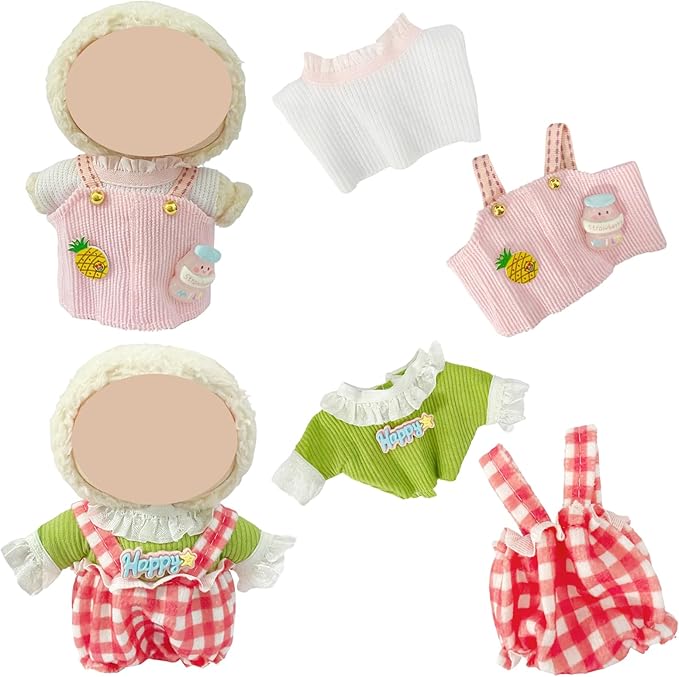 Clothes for Doll, 6 Pack Doll Outfits for 17cm Doll, Perfect for Play and Display, Accessories for Doll's Collectors, (No Dolls) (Set 3)