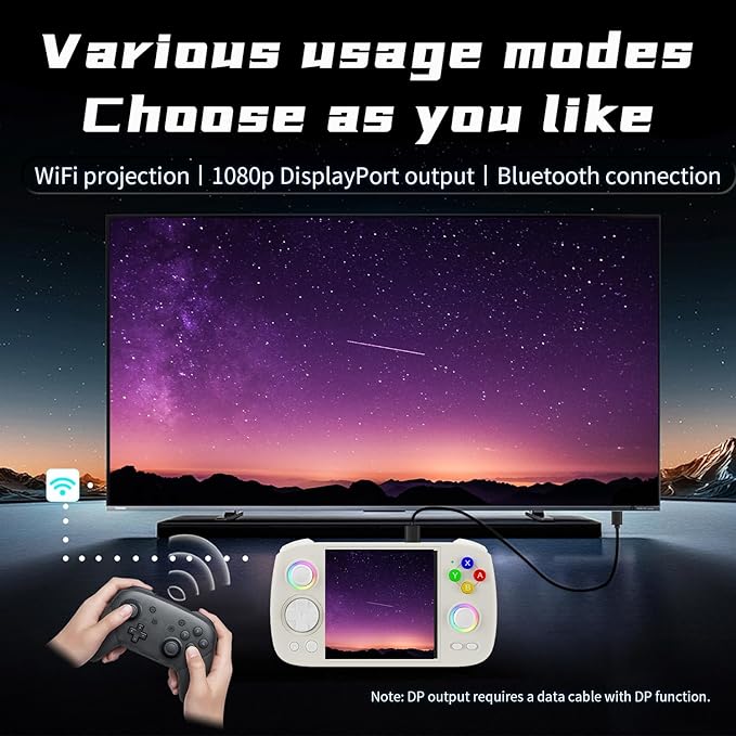 Aivuidbs rgcube Games Handheld 3.95 Inch Multi-Touch Screen Android 13 System Video Game Console Unisoc T820 Processor 5200mAh Battery NO Game Card