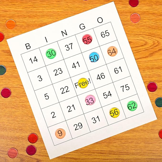 LEARNING ADVANTAGE-7253 Transparent Plastic Counters - Steel-Ringed - Set of 50 - Assorted Colors - Great for Kindergarten, Sensory Play and Light Panels