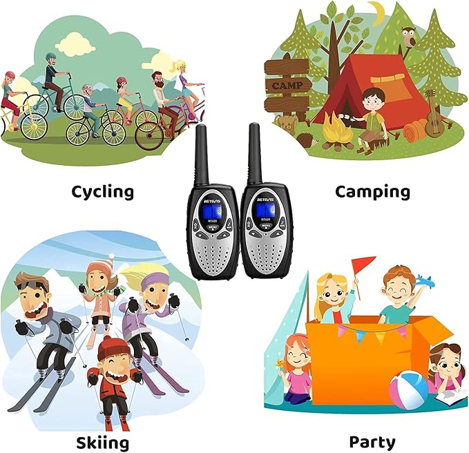 Retevis RT628 Walkie Talkies for Kids Bundle with Retevis RT15 Mini Walkie Talkies 3 Pack