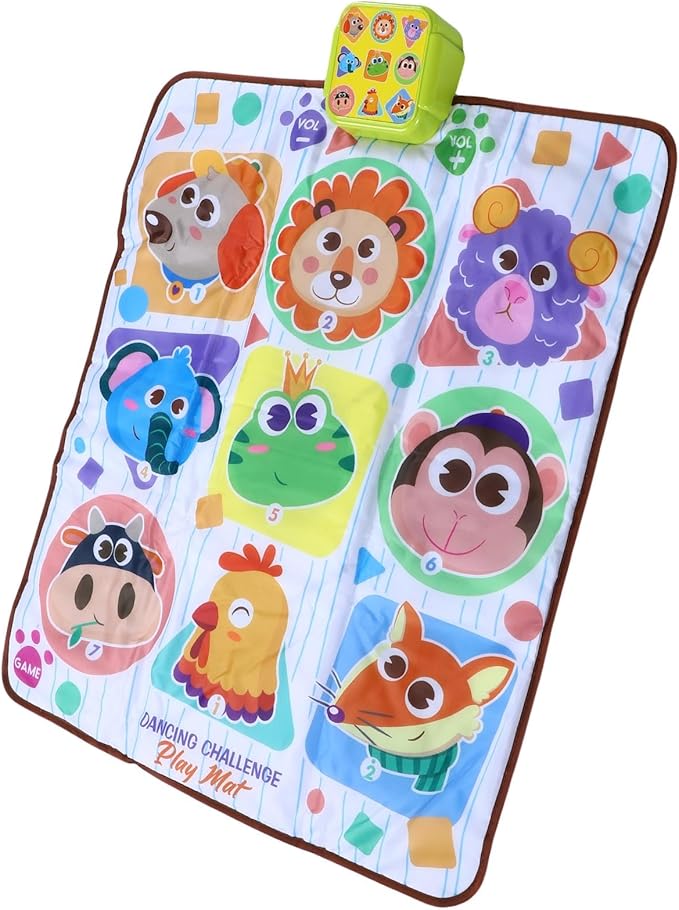 Electronic Dance Pad for Kids, Anti Slip Light Up with Adjustable Difficulty Levels and Soft Cushioned Surface, for Girls and Boys Aged 7 and Above