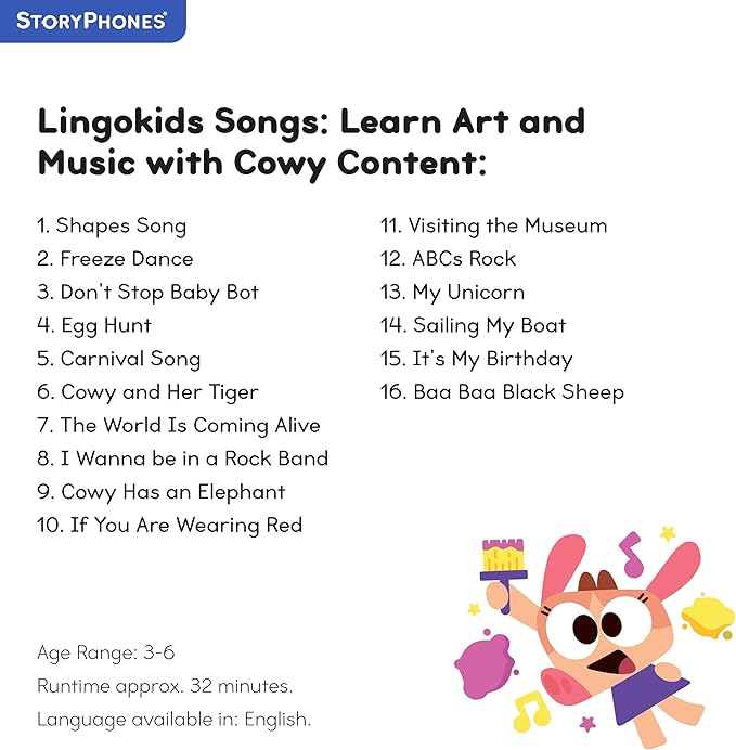 StoryShield, Lingokids Screen-Free Audio Storytelling Disks Educational Bundle Featuring Elliot, Babybot, Cowy and Billy