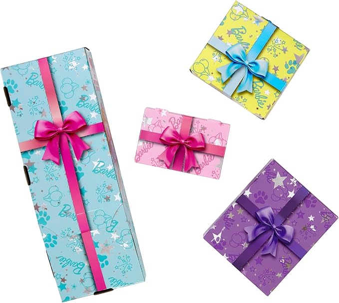 Barbie Party Unboxed Doll & Accessories, Pet Birthday Series Birthday Bows Set with 10 Surprises Including Color Change & Cake-Decorating Activity
