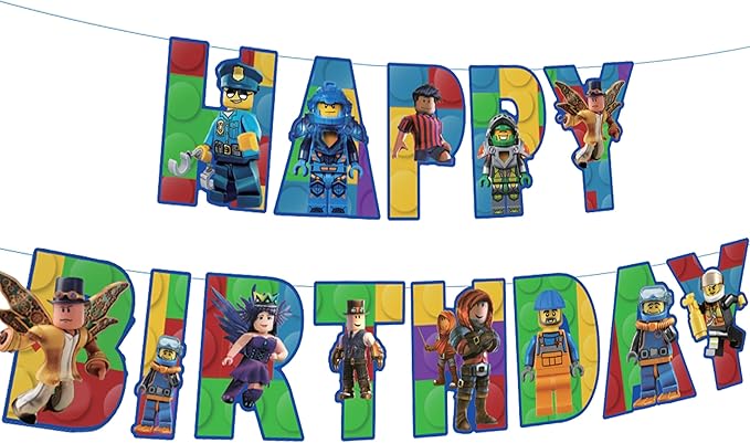 Video Game Happy Birthday Banner Boy - 10ft, No DIY Preassembled Colorful Video Game Birthday Decorations for Boys Gaming Birthday Party Decorations Gaming Backdrop Video Game Backdrop Gaming Party Supplies for Boys