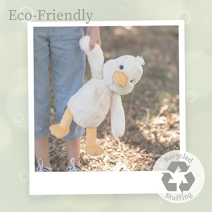 World's Softest Plush Stuffed Animal for Baby, Toddler, Kids, Adults - Adorable Toy Made from Kid-Friendly, Quality Materials - Lushee Off White Duck, 16"