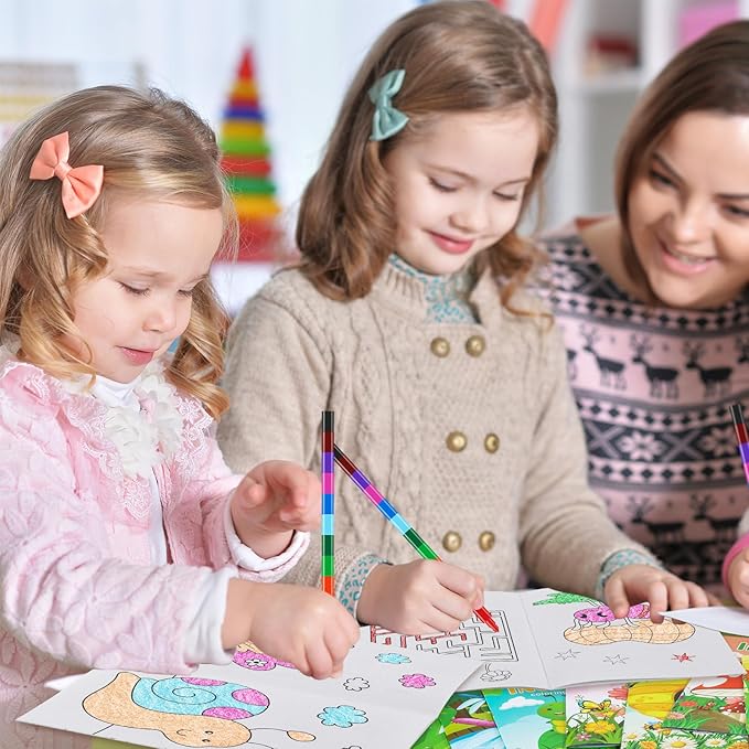 BenLouis 24 Pcs Insects Mini Coloring Books Kids Bugs Party Favors Small Activity Books Bulk for Kids Spring Butterfly Bee Birthday Goodie Bags Stuffers Return Gifts Classroom Travel