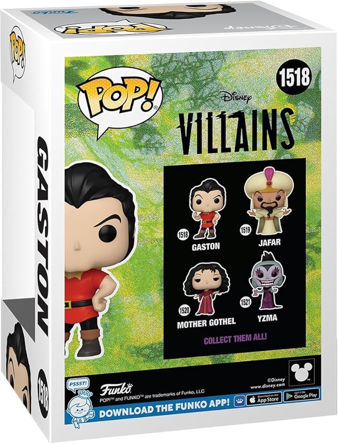 Funko POP Disney: Villains - Gaston - Disney Villains - Collectable Vinyl Figure - Gift Idea - Official Merchandise - for Kids & Adults - Movies Fans - Model Figure for Collectors and Display